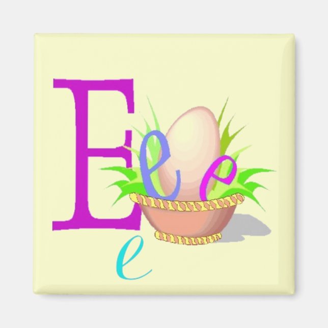 E - Alphabet Magnet (Vorne)