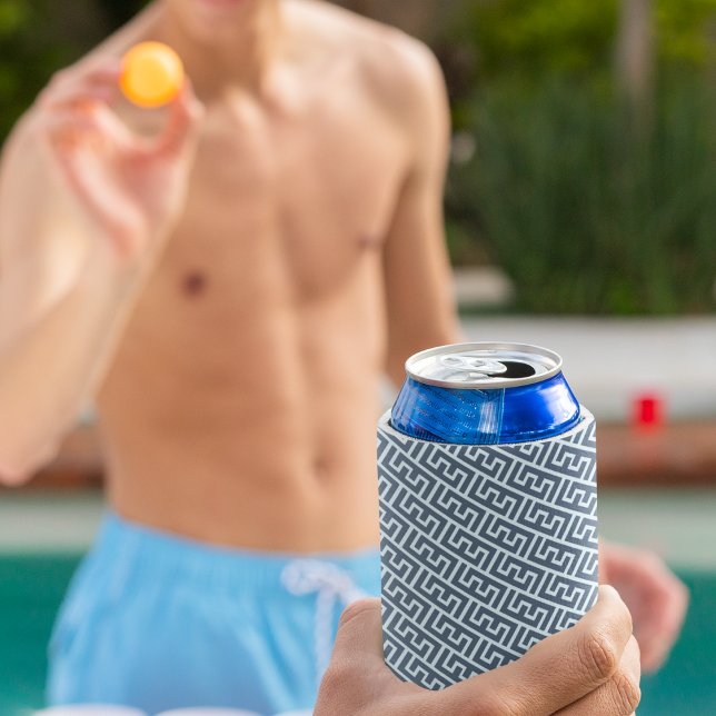 E Alphabet Muster Dosenkühler (can cooler)