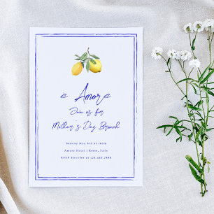 È amore Italian Mother's Day Brunch Einladung