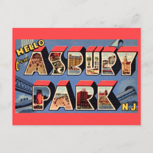e Asbury Park NJ Grußkarte Postkarte