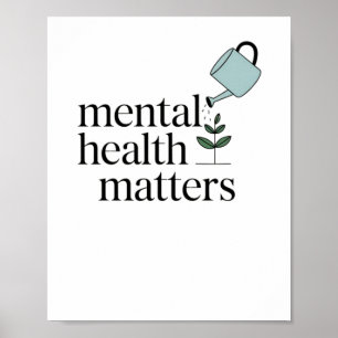 E-Aufkleber für psychische Gesundheit21 Poster