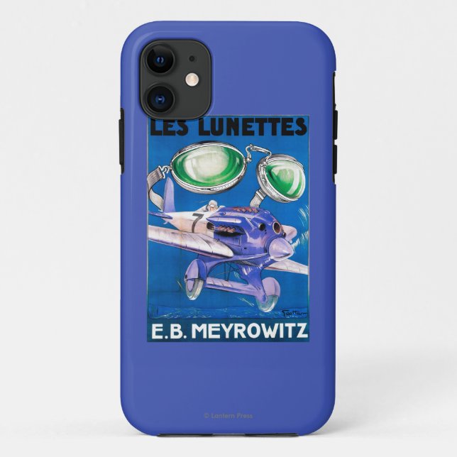 E.B. Meyrowitz Fliegen-Schutzbrillen-Anzeige Case-Mate iPhone Hülle (Rückseite)