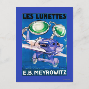 E.B. Meyrowitz Flugbrillen-Werbung Postkarte