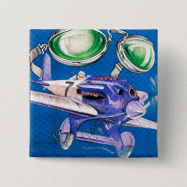 E.B. Meyrowitz Flying Goggles Advertisement Button (Vorderseite)