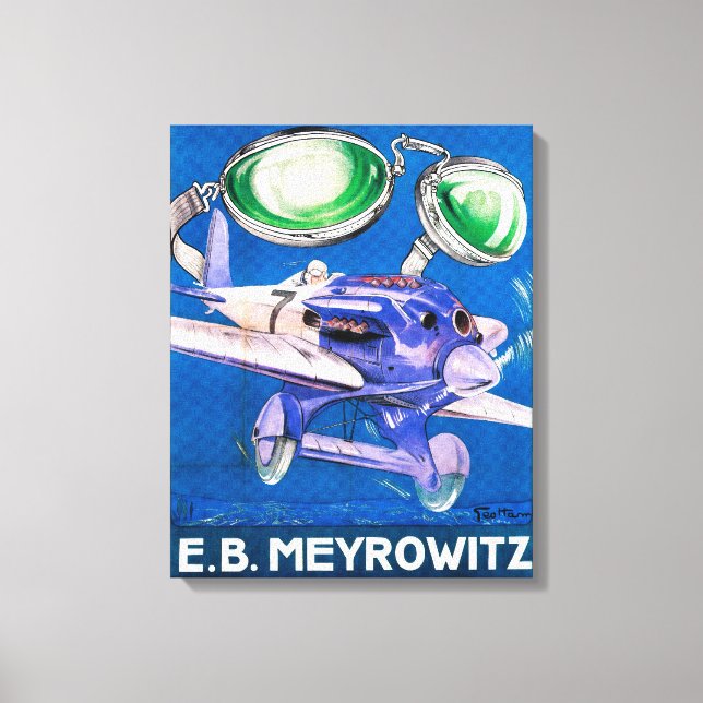 E.B. Meyrowitz Flying Goggles Advertisement Leinwanddruck (Vorderseite)