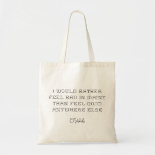 E.B. White Quote Imitate Cross Stich Tragetasche