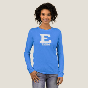 E-Bands Blue Bella+Leinwand Naher Langschlauch Tri-Blend Shirt