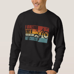 E-Bike E-Mtb Retro Cooler E-Bike-Vater Sweatshirt