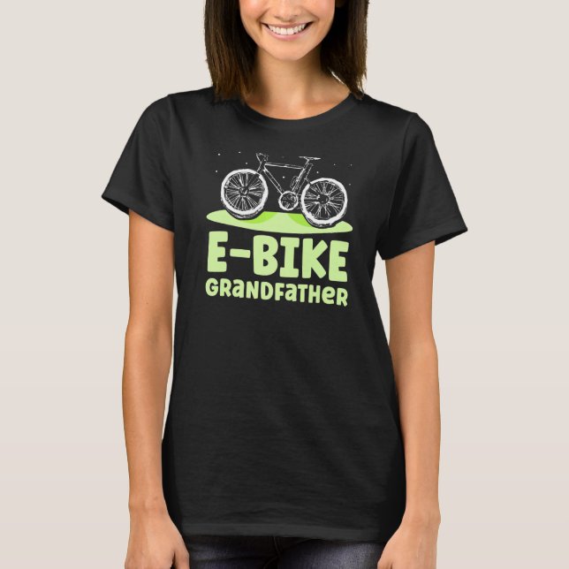 E Bike Großvater Biker Electric Biking Cyclist G T-Shirt (Vorderseite)