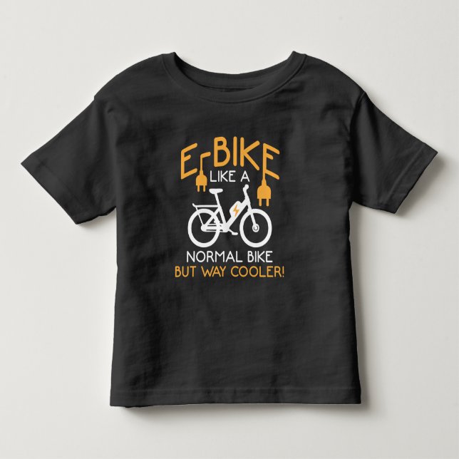 E-Bike-Radweg Cooler Bike Funny Electric Bike Kleinkind T-shirt (Vorderseite)
