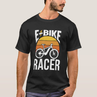 E-Bike-Rennfahrer Radfahrer Radfahren Reiter Elekt T-Shirt
