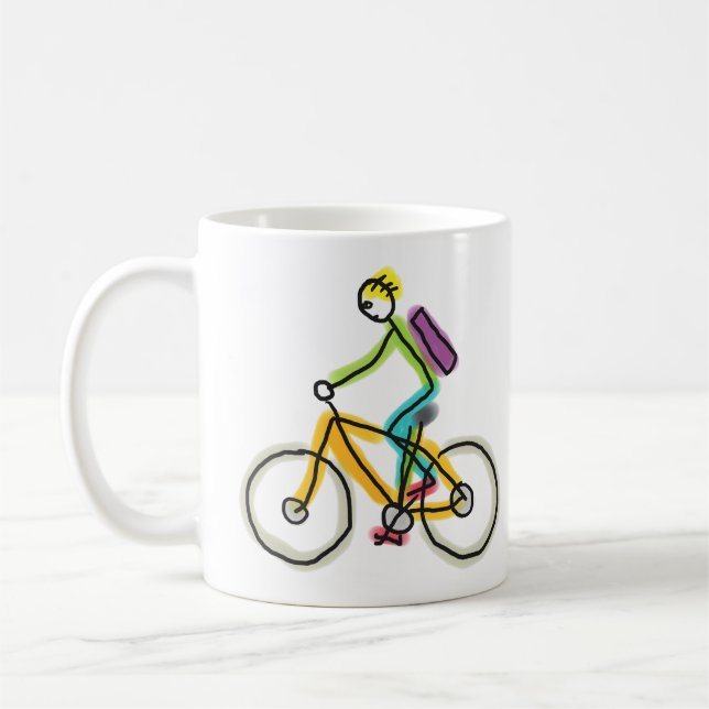 E-bike Stickman Kaffeetasse (Links)