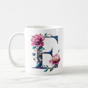 E Café Mug - Design floral pour le don
