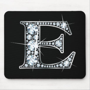 "E" Diamond Bling Mousepad