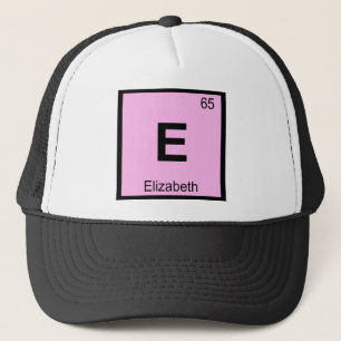 E - Elizabeth New Jersey Chemie Periodensystem Truckerkappe