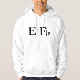 E entspricht dummem f flach hoodie
