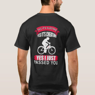 E Fahrrad Ja, es ist elektrisch, es ist Heizung un T-Shirt