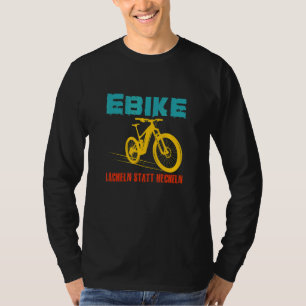 E Fahrradlächeln anstelle der Verkleidung für Elek T-Shirt