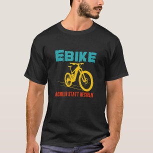 E Fahrradlächeln anstelle der Verkleidung für Elek T-Shirt