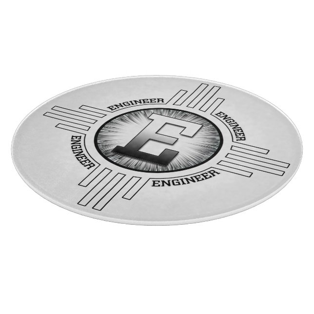 E FÜR ENGINEER SCHNEIDEBRETT (Ecke)