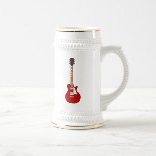 E-Gitarre Bierglas