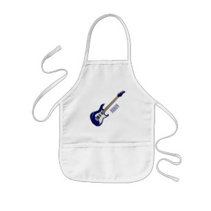 E-Gitarre Cartoon-Illustration Kinderschürze