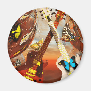 E-Gitarre durch Lenny Kunst Magnet