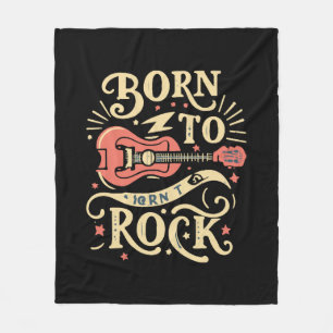 E-Gitarre für Rockmusik geboren Fleecedecke