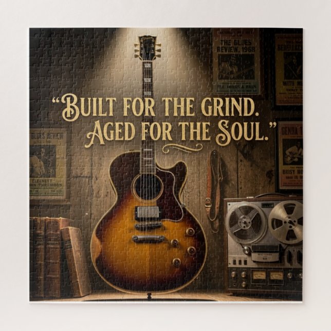 E-Gitarre im Vintage-Stil mit Archtop (Vertikal)