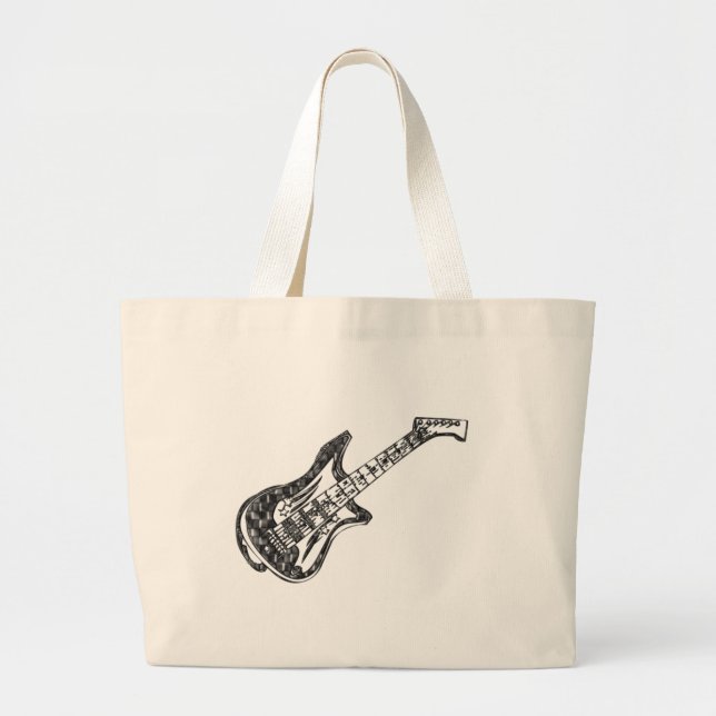 E-Gitarre Jumbo Stoffbeutel (Vorne)