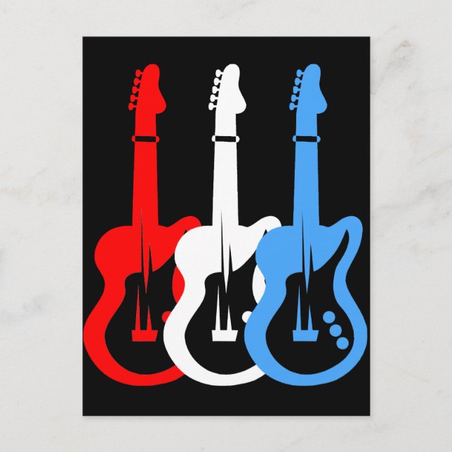 E-Gitarre Postkarte (Vorderseite)