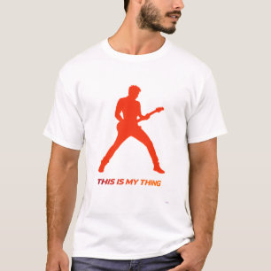 E-Gitarre Silhouette Action Lifestyle Design T-Shirt