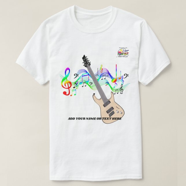 E-Gitarre T-Shirt (Design vorne)
