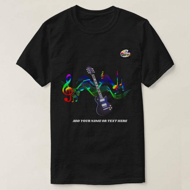 E-Gitarre T-Shirt (Design vorne)