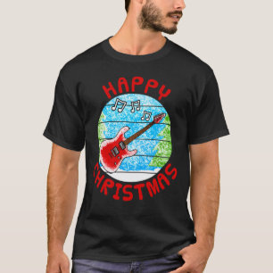 E-Gitarre Weihnachten Gitarrist Musiker Musik T-Shirt