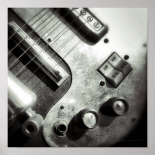 E-Gitarren-Quadrat-Druck Poster