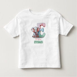 E is for Ethan – Personalized Toddler T-shirt 