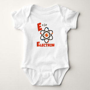 E ist für Elektron-Atomwissenschaft u. Baby Strampler