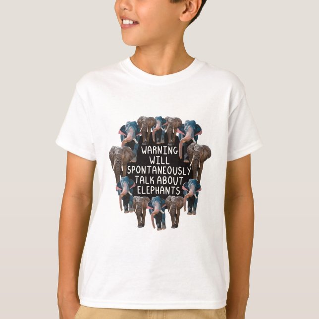 E ist für Elephant T-Shirt (Vorderseite)