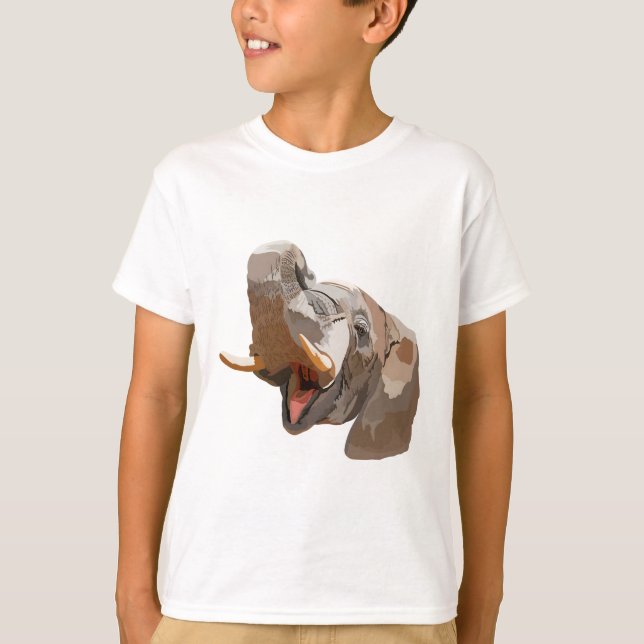 E ist für Elephant T-Shirt (Vorderseite)