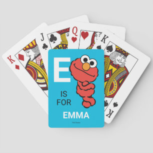 E ist für Elmo Füge Deinen Namen hinzu Spielka Spielkarten
