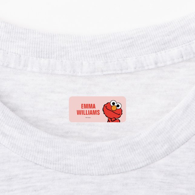 E ist für Elmo | Name hinzufügen Etiketten (Befestigt)