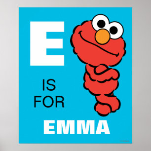 E ist für Elmo   Name hinzufügen Poster