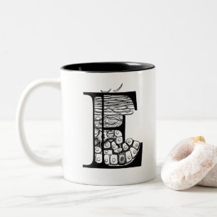E ist für Epidermis (Tasse) Zweifarbige Tasse