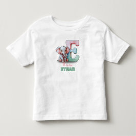 E ist für Ethan – Personalisiertes T-Shirt für Kle