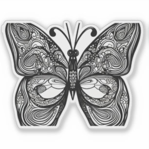 E.J. Gold Butterfly Removable Vinyl Aufkleber