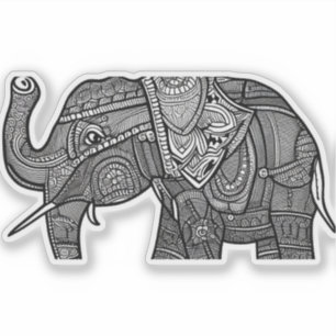 E.J. Gold Elephant Removable Vinyl Aufkleber