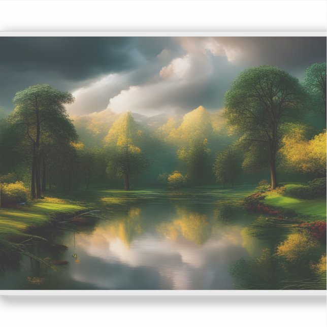 E.J. Gold Sunlit Trails and Rolling Hills Vinyl Aufkleber (Vorderseite)