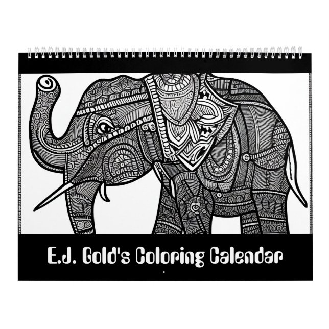 E.J. Gold's Wildlife Coloring Kalender (Titelbild)