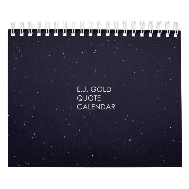 E.J Goldzitat-Tabellen-Kalender Kalender (Titelbild)